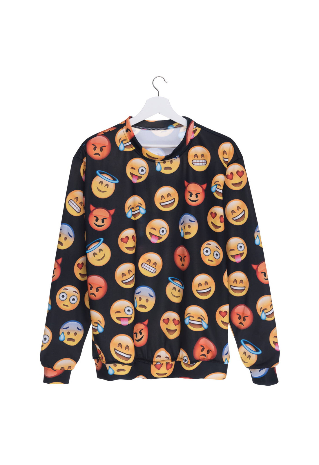 Emoji Sweater (Emoji Black) Damen Bekleidung Weihnachtspullover Tur