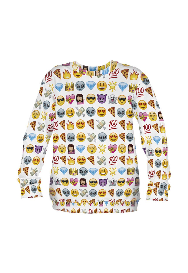 Emoji Sweater (Emoji) Damen Bekleidung Weihnachtspullover Turnbeute